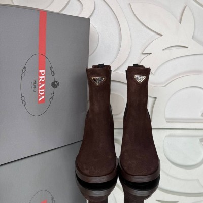 Prada Chelsea Topuklu Çizme