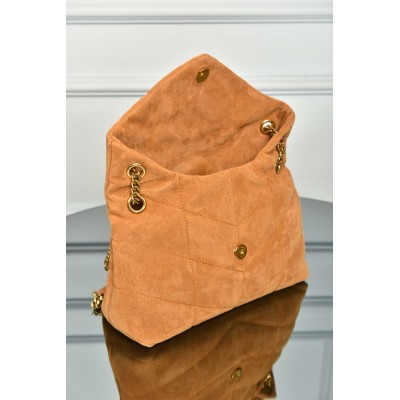 Saint Laurent Puffer Small in Suede