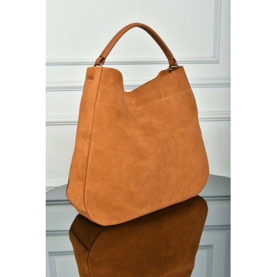 Prada Large Suede Shoulder Bag