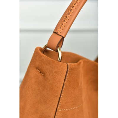 Prada Large Suede Shoulder Bag