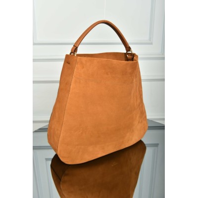 Prada Large Suede Shoulder Bag