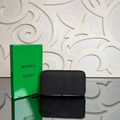 Bottega Veneta Intrecciato Zip Around Wallet