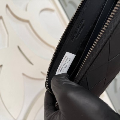 Bottega Veneta Intrecciato Zip Around Wallet