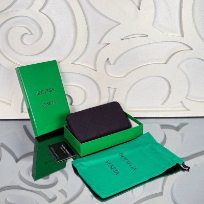 Bottega Veneta Intrecciato Zip Around Wallet