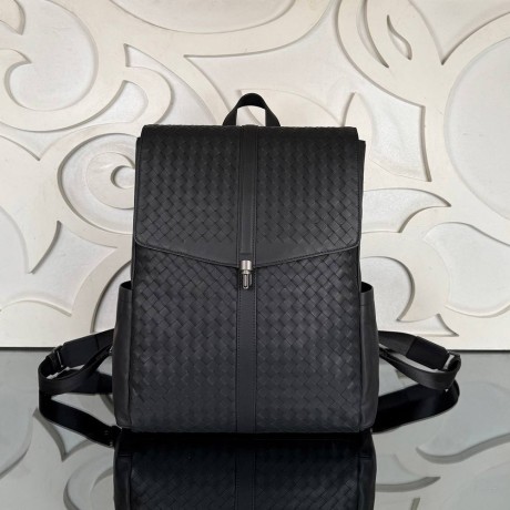 Bottega Veneta Intrecciato Backpack with Flap