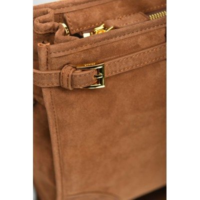 Prada Bonnie Large Suede Handbag