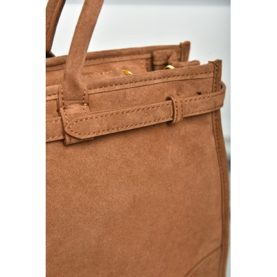 Prada Bonnie Large Suede Handbag