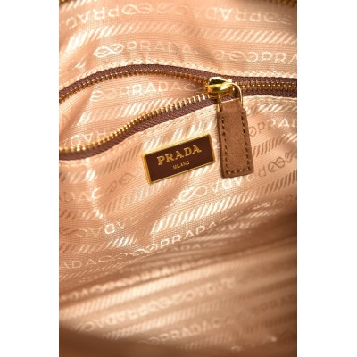 Prada Bonnie Large Suede Handbag