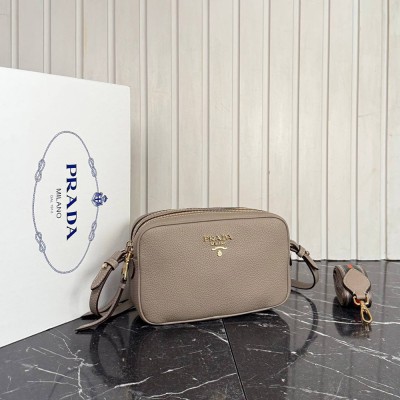 Prada Double Zip Camera Crossbody Bag