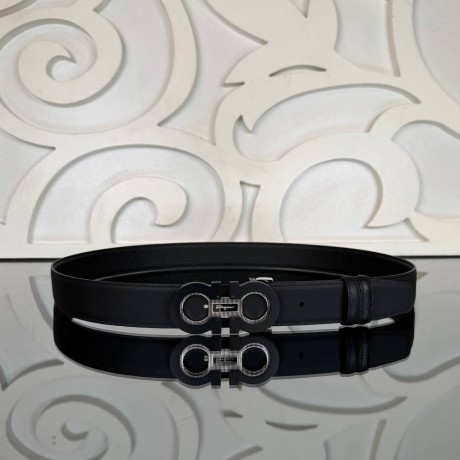 Salvatore Ferragamo Gancini İki Taraflı Kemer