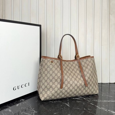 Gucci GG Emblem Large Tote Bag