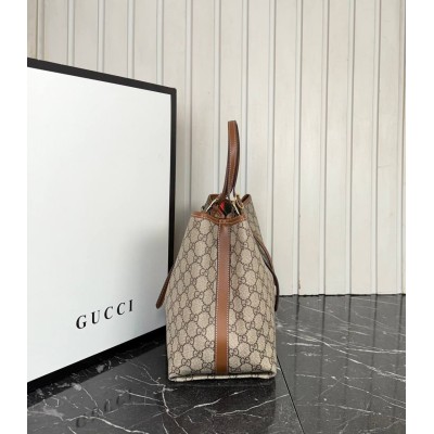 Gucci GG Emblem Large Tote Bag