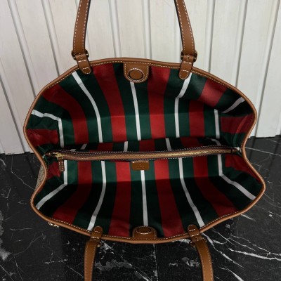 Gucci GG Emblem Large Tote Bag