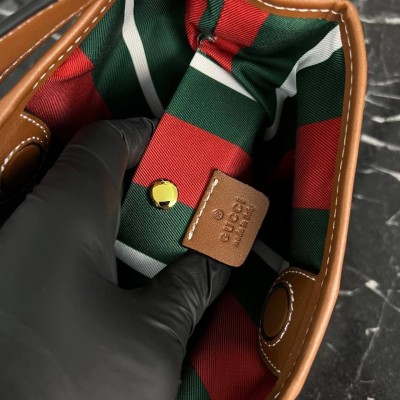 Gucci GG Emblem Bucket Bag