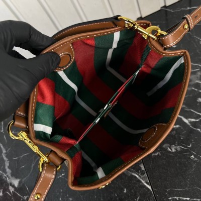 Gucci GG Emblem Bucket Bag