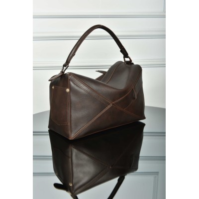 Loewe Panta Puzzle Bag in Shiny Calfskin