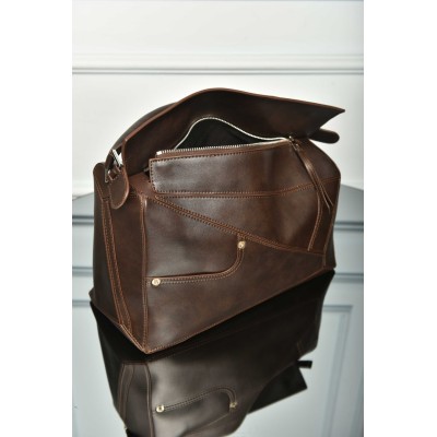 Loewe Panta Puzzle Bag in Shiny Calfskin