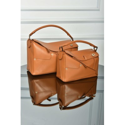 Loewe Panta Puzzle Bag in Shiny Calfskin