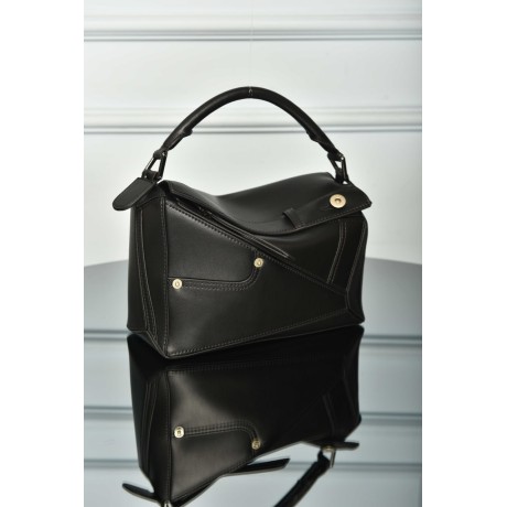 Loewe Panta Small Puzzle Bag in Shiny Calfskin