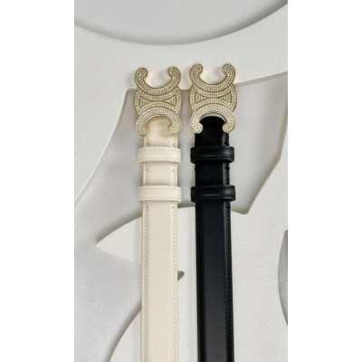 Celine Triomphe Crystal Belt