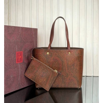 Etro Maxi Essential Arnica Bag with Clutch