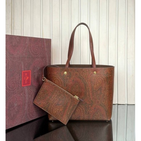 Etro Maxi Essential Arnica Bag with Clutch