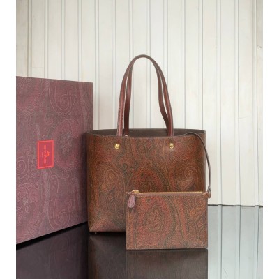 Etro Maxi Essential Arnica Bag with Clutch