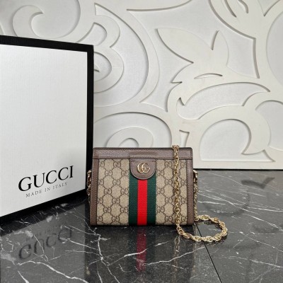Gucci Ophidia GG Chain Clutch Mini