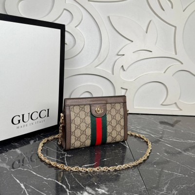 Gucci Ophidia GG Chain Clutch Mini