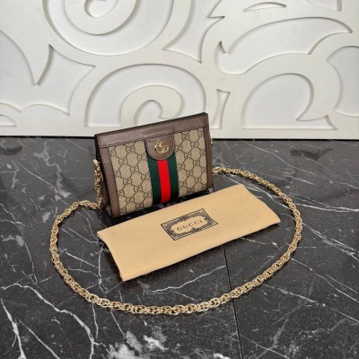 Gucci Ophidia GG Chain Clutch Mini
