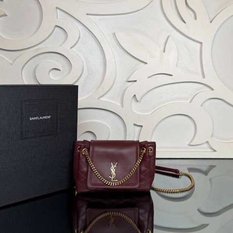 Saint Laurent Mini Nolita In Lambskin