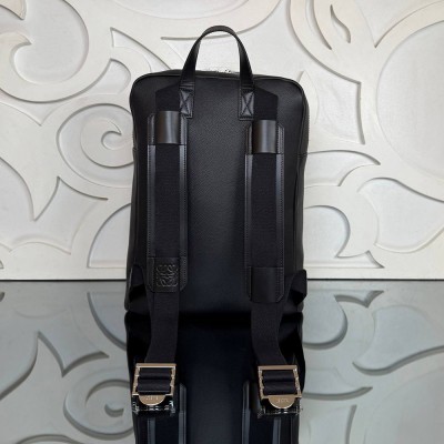 Loewe Military Backpack In Soft Grained Calfskin
