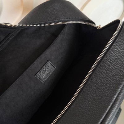 Loewe Military Backpack In Soft Grained Calfskin