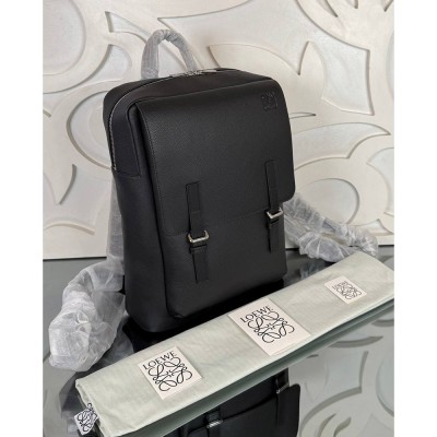 Loewe Military Backpack In Soft Grained Calfskin