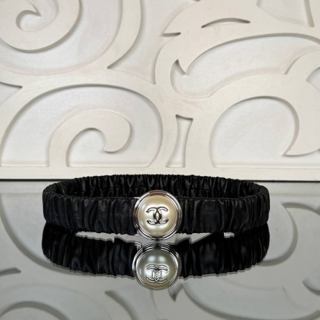 Chanel Large CC Rushed Leather Belt