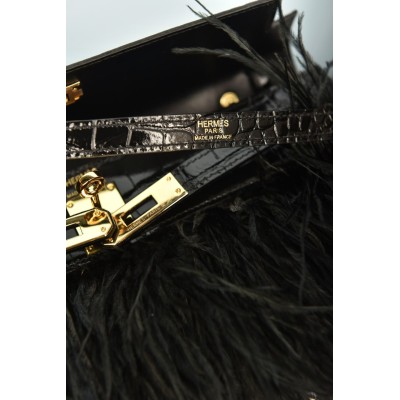 Hermes Kelly Elan Folie Clutch