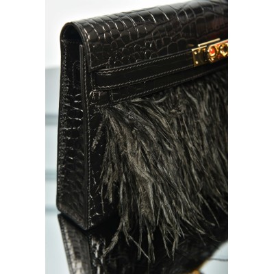 Hermes Kelly Elan Folie Clutch