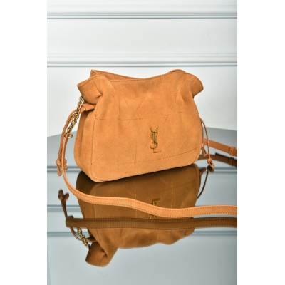 Saint Laurent Jamie Shoulder Pouch In Suede