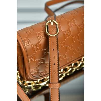 Gucci GG Emblem Shoulder Bag