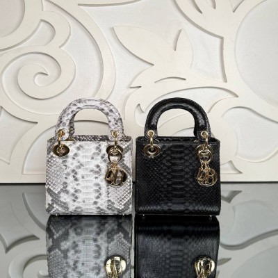 Dior Mini Lady Dior Python Bag