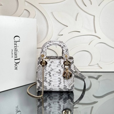 Dior Mini Lady Dior Python Bag