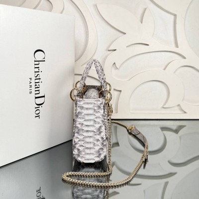 Dior Mini Lady Dior Python Bag