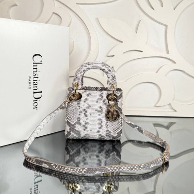Dior Mini Lady Dior Python Bag