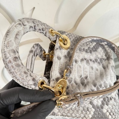 Dior Mini Lady Dior Python Bag