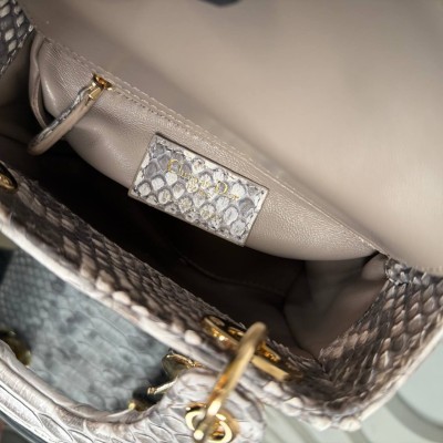 Dior Mini Lady Dior Python Bag