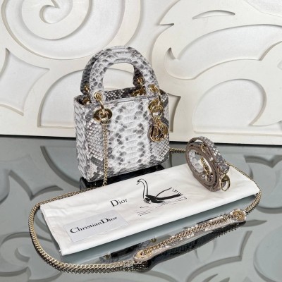 Dior Mini Lady Dior Python Bag