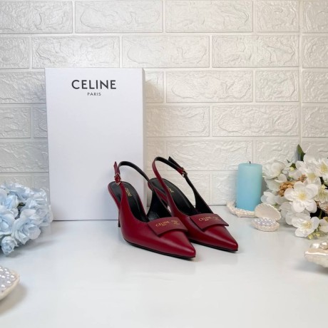 Celine Signature Slingback In Lambskin