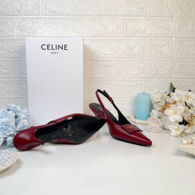 Celine Signature Slingback In Lambskin