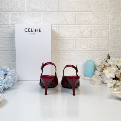 Celine Signature Slingback In Lambskin