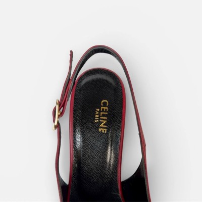 Celine Signature Slingback In Lambskin